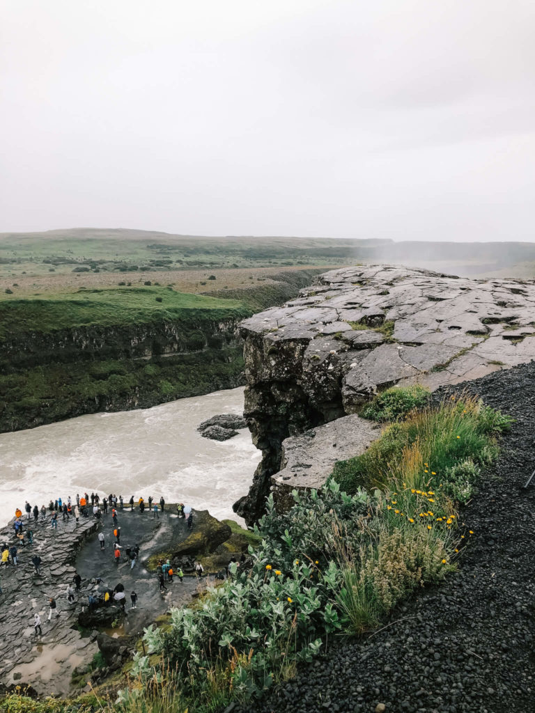 wodospad Gullfoss na Islandii
